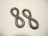 TierraCast Korulinkki Infinity musta 31,5 x 12 mm