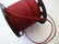 Mokkanauha (faux suede) tummanpunainen 3 x 1,4 mm (m-erä 5 m)