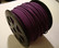 Mokkanauha (faux suede) violetti 3 x 1,4 mm (m-erä 5 m)