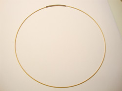 Valmis vaijeri kaulakoruun 45 cm x 1 mm kulta