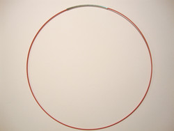 Valmis vaijeri kaulakoruun 45 cm x 1 mm punainen