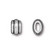 TierraCast Metallihelmi Deco Slide tynnyri hopeoitu 9 x 6 mm (2 kpl/pss)