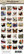 Kuva-arkki (collage sheet) Butterfly Postage, yksittäisten kuvien koko 22 mm (32 kuvaa/arkki)