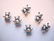 TierraCast metallihelmi Nalle hopeoitu 14 x 12 mm (2 kpl/pss)