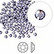 Swarovski strassi (vaalea lila) Tanzanite tasapohja SS9 2,6 mm (20/pss)