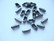 Palloketjun lukko antiikkihopeanvärinen (3,5 x 8,5 mm) 2,4 mm palloketjulle (20 kpl/pss)
