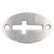 Korulinkki / riipus ovaali Risti antiikkihopeoitu 20 x 13 mm