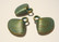 Boho riipus Simpukka kuparipatina 16 x 17 mm (2 kpl/pss)