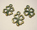 Boho riipus Neliapila kuparipatina 17 x 13 mm (2 kpl/pss)