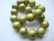 Puuhelmi Metallic vihreä pyöreä 20 mm (10 kpl/pss)