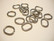 Välirengas/ripustusrengas/riipuspidike suuri ruostumaton teräs 13 x 11 x 1,5 mm (8 kpl/pss)