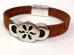 Metallihelmi/hela (slider) Sulka 44 x 13 mm 10 mm nahkanauhalle