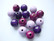 Rayher Puuhelmimix (puuhelmisekoitus) lila-/violettisävyt 16 mm (15  kpl/pss)