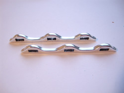 Metallihelmi/hela (slider) jakaja 3-osainen 54 mm 5 mm nahkanauhalle