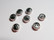 TierraCast metallihelmi Yin Yang hopeoitu 7,5 mm (2 kpl/pss)