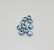 Akryylihelmi heijastava pyöreä 8mm vaalea sininen 35kpl/pss
