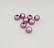 Akryylihelmi heijastava pyöreä 10mm vaaleanpunainen 30kpl/pss