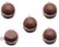 Riipus macaron ruskea 18x14mm 1kpl