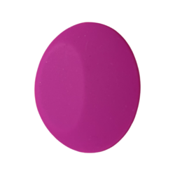Silikonihelmi litteä ovaali 44x50mm fuksia 1kpl