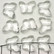 Synteettinen helmi perhonen 13 x 14 mm, kirkas (10 kpl)