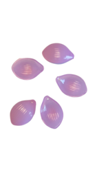 Synteettinen riipus lehti 24x16mm violetti 10kpl