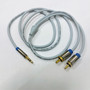 Välikaapeli 3.5mm uros - 2x RCA uros kullatuilla liittimillä