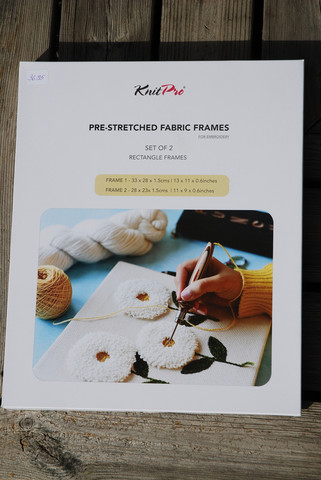 Knitpro tuftauskehykset 2kpl, suorakulmio