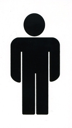 Wc miehet kyltti