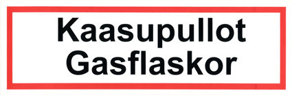 Kaasupullot tarra