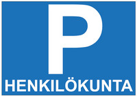 P henkilökunta tarra