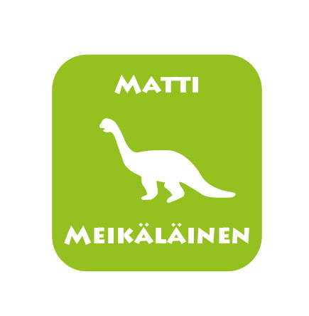 Nimikointitarra mix -värillinen -arkki
