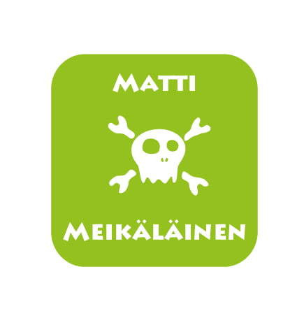 Nimikointitarra mix -värillinen -arkki