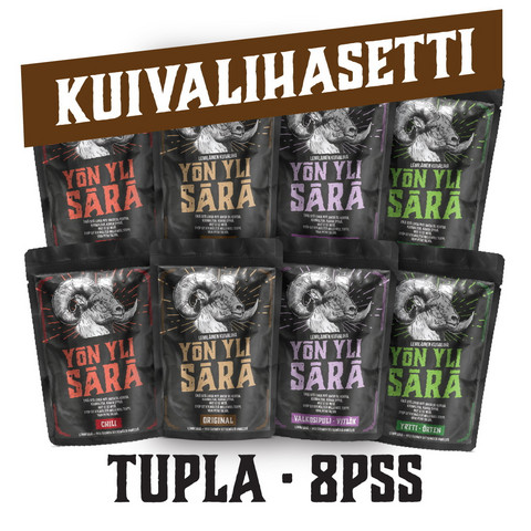 KUIVALIHASETTI TUPLA 8*150 G (2*4 makua)