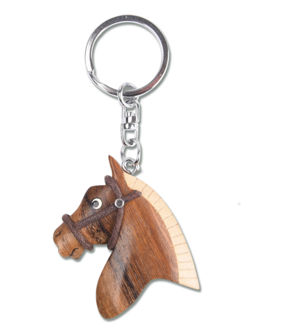 Hevosenpää-avaimenperä puusta
