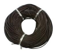 2mm Nahkanauha: Tummaruskea
