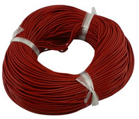1,5mm Nahkanauha: punainen