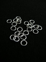8mm Välirenkaat: 1,2mm Hopeoitu 40kpl