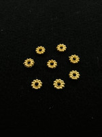 6mm Rondelli: Kullattu 20kpl