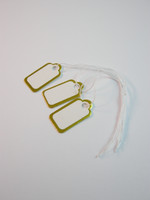 2,3x1,3cm Hintalappu: Kulta 10kpl