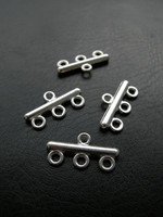 22mm Hopeoitu korulinkki: 4kpl