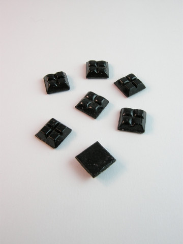 10x10cm Lasimosaiikki: Musta n.111kpl