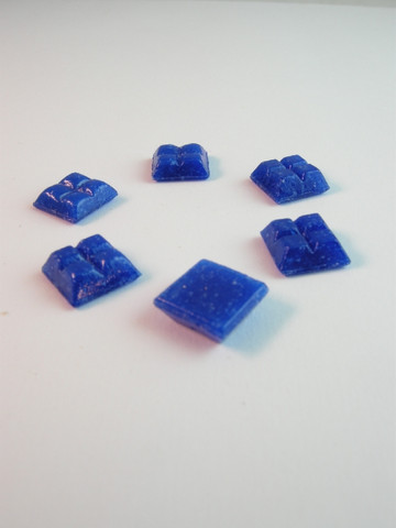 10x10cm Lasimosaiikki: Sininen n.111kpl