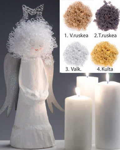 Hiuskihara 15g: Valkoinen
