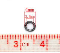 4mm Välirenkaat: Musta 50kpl