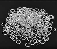 5mm Välirenkaat: 0,8mm Hopeoitu 50kpl