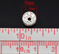 8mm Strassirondellit 10kpl