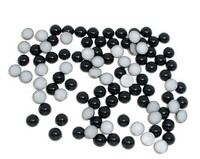 6mm Puolihelmi 100kpl Musta