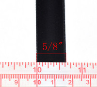 16mm Samettinauha: Musta