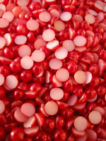 6mm Puolihelmi 100kpl: Punainen