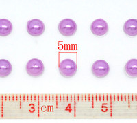5mm Puolihelmi: Violetti 100kpl/arkki